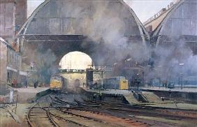 King''s Cross Station (oil on canvas) 