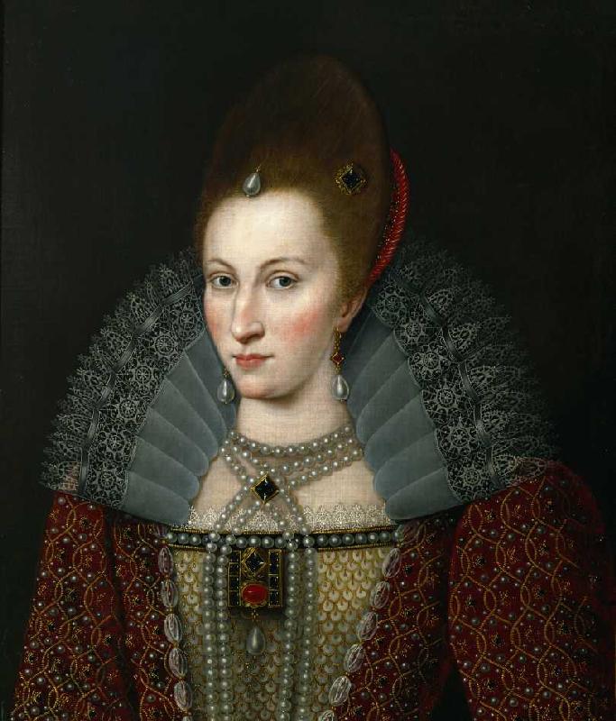 Anne von Dänemark, Königin von England (1574-1619), Gemahlin James I. from (around 1900) Anonym