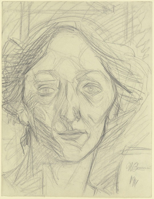 Womans head from Umberto Boccioni