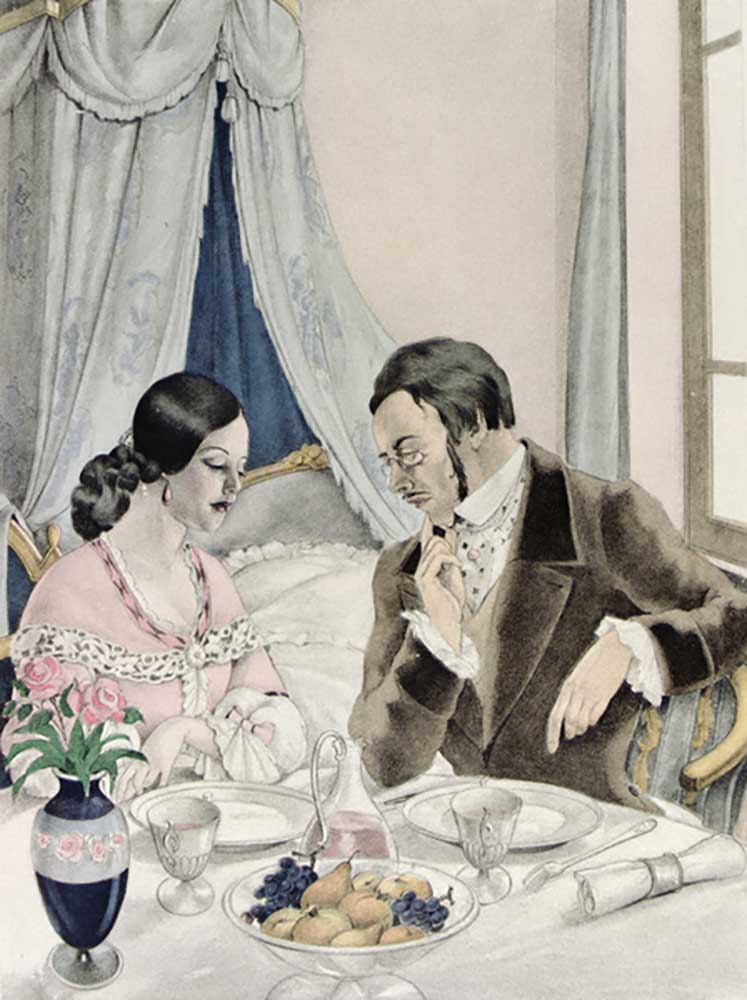 Illustration for Madame Bovary by Gustave Flaubert (1821-80) published by Gibert Jeune, 1953 from Umberto Brunelleschi