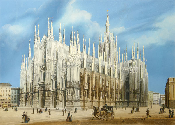 The Milan Cathedral from Unbekannter Künstler