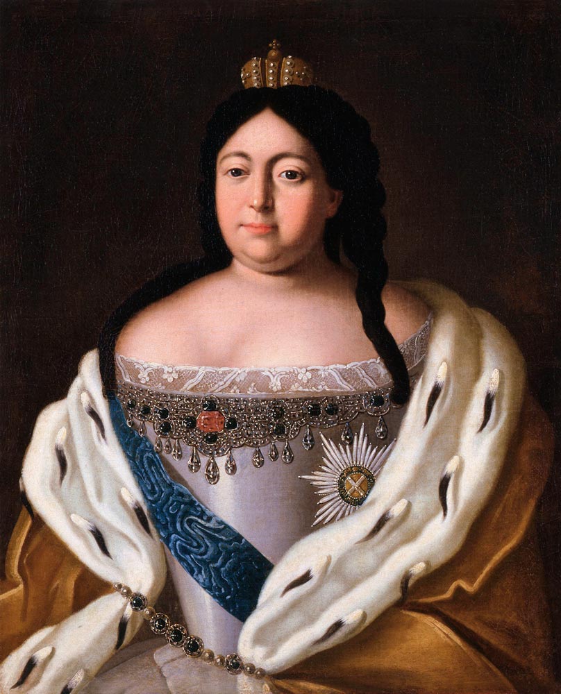 Portrait of Empress Anna Ioannovna (1693-1740) from Unbekannter Künstler