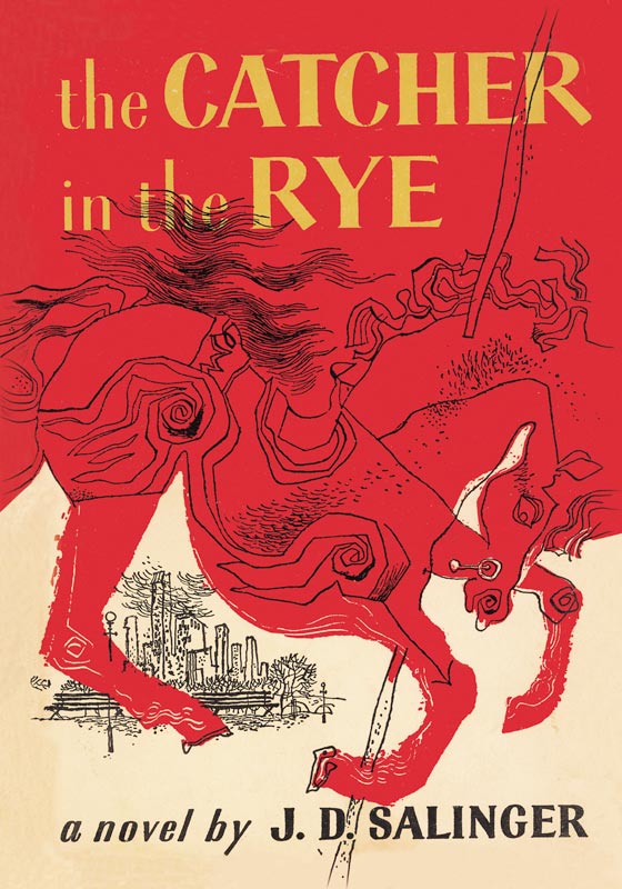 Book Cover of "The Catcher in the Rye" by J. D. Salinger. First Edition from Unbekannter Künstler