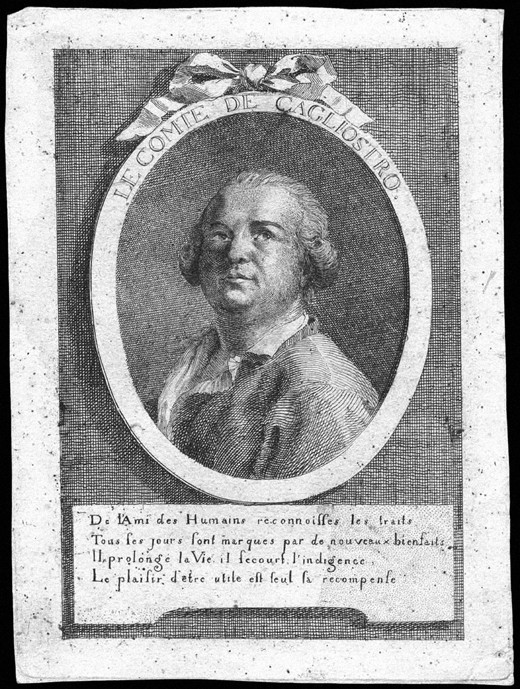Count Alessandro di Cagliostro (1743-1795) from Unbekannter Künstler
