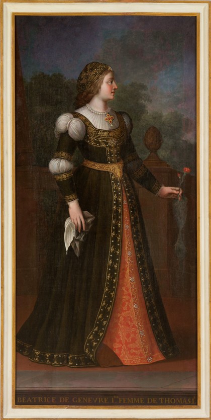 Béatrix of Geneva, wife of Thomas I of Savoy from Unbekannter Künstler