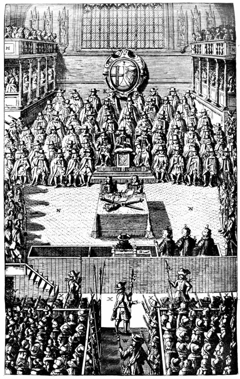 High Court of Justice for the trial of Charles I on January 4, 1649 from Unbekannter Künstler