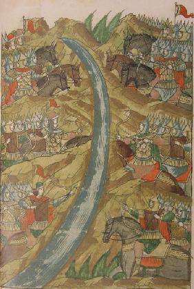 Great Stand on the Ugra river (From the Illuminated Compiled Chronicle)