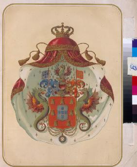The coat of arms of the Freemasons Grand Lodge of Mecklenburg