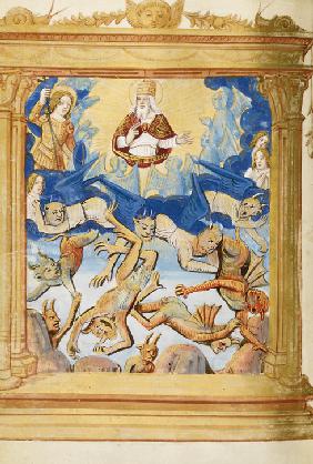 The Fall of Lucifer. From Book of Hours