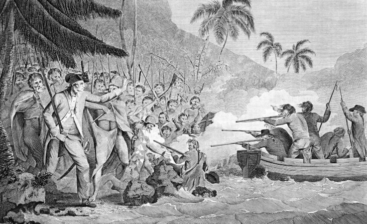 The Death of Captain James Cook on February 14, 1779 from Unbekannter Künstler