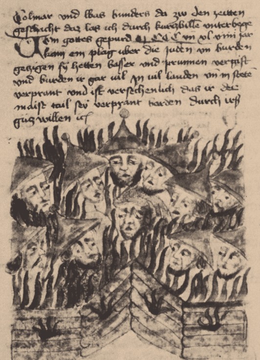 Burning and killing of Jews in Prague from Unbekannter Künstler