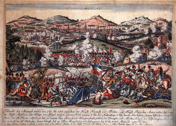 The Battle of Mozhaysk on August 26, 1812 from Unbekannter Künstler