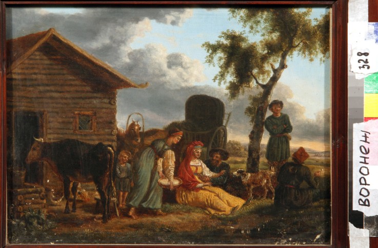 A Peasant Scene from Unbekannter Künstler
