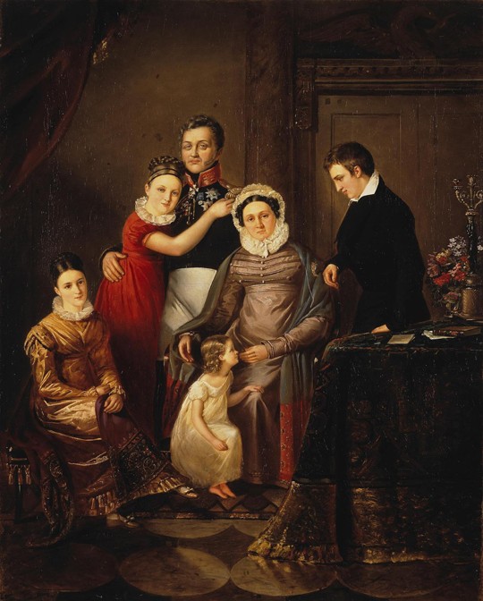 Portrait of the Family of Prince Nikolay Repnin-Volkonsky from Unbekannter Künstler