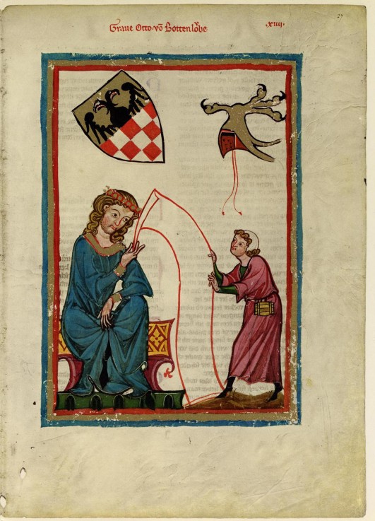 Count Otto von Botenlauben (From the Codex Manesse) from Unbekannter Künstler