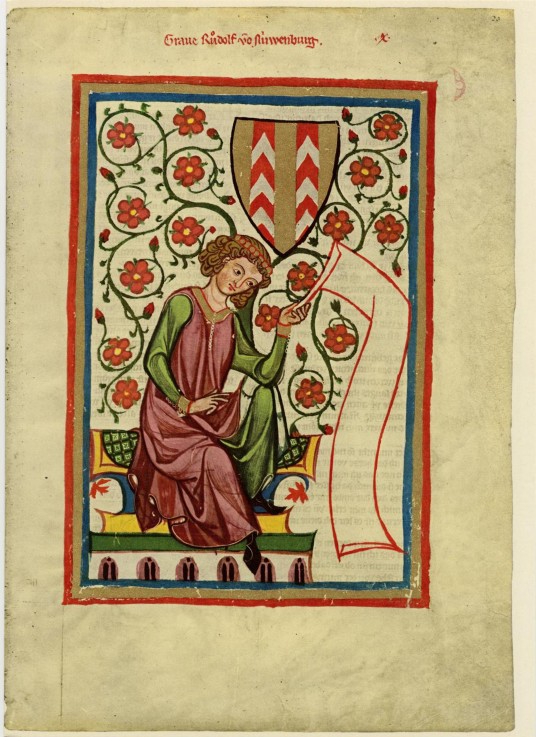 Rudolf II of Fenis (From the Codex Manesse) from Unbekannter Künstler