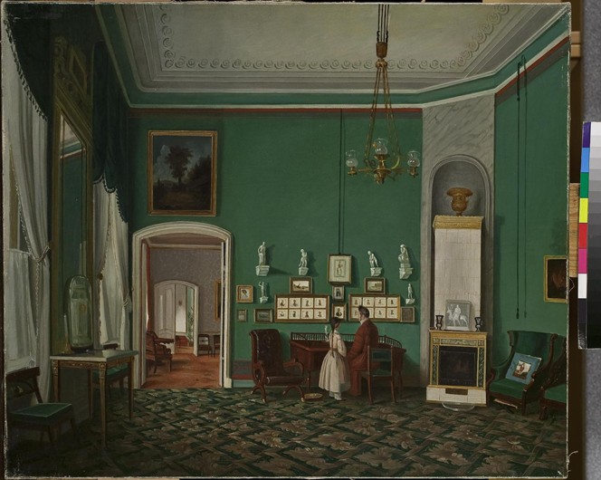 Interior with an Enfilade from Unbekannter Künstler