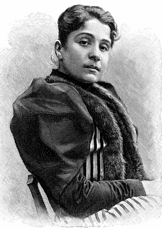 Italian actress Eleonora Duse (1858–1924) from Unbekannter Künstler