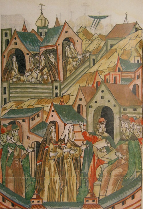 Kirillo-Belozersky Monastery (From the Illuminated Compiled Chronicle) from Unbekannter Künstler