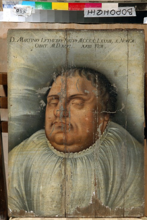 Martin Luther on his deathbed from Unbekannter Künstler