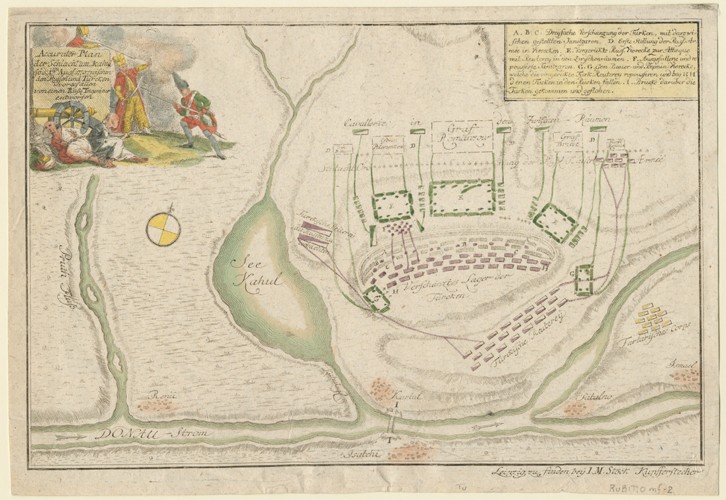 Plan of the Battle of Cahul from Unbekannter Künstler