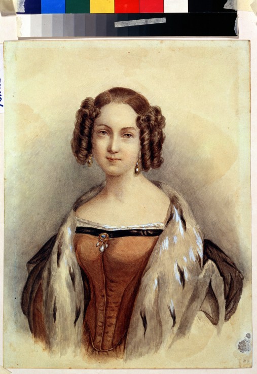 Portrait of Princess Marie of Hesse and the Rhine (1824-1880), future Empress of Russia from Unbekannter Künstler