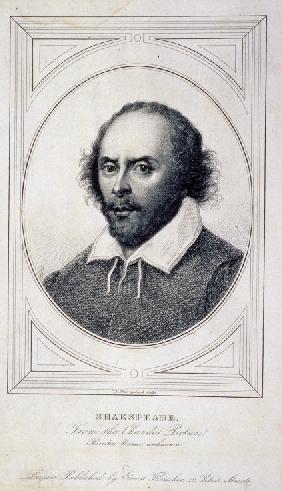 Portrait of the poet William Shakespeare (1564-1616)
