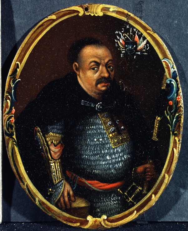 Portrait of Hetman Bohdan Khmelnytsky (1595-1657) from Unbekannter Künstler