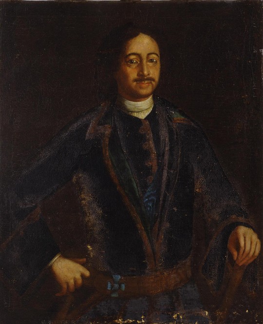 Portrait of Emperor Peter I the Great (1672-1725) from Unbekannter Künstler