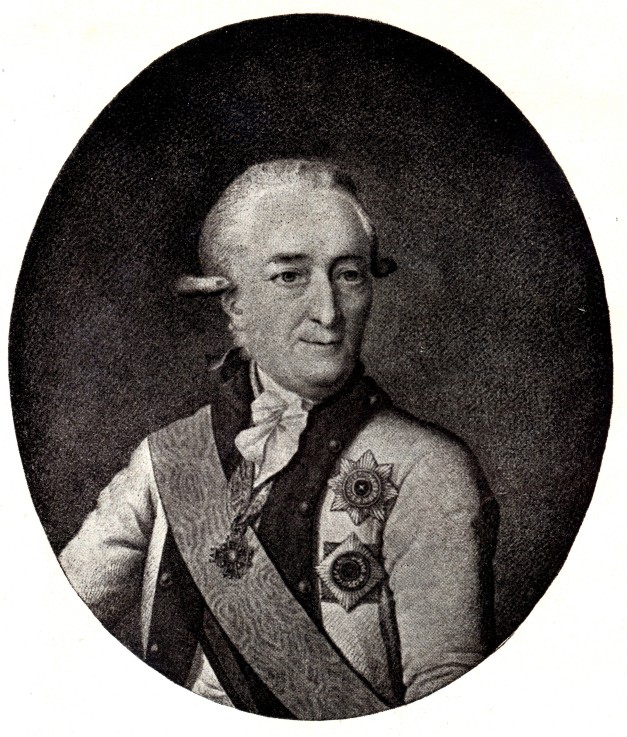 Portrait of Admiral Vasiliy Chichagov (1726-1809) from Unbekannter Künstler