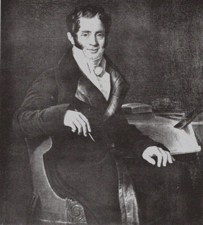 Portrait of the architect Carlo Rossi (1775-1849) (after Ch. Mitoire) from Unbekannter Künstler
