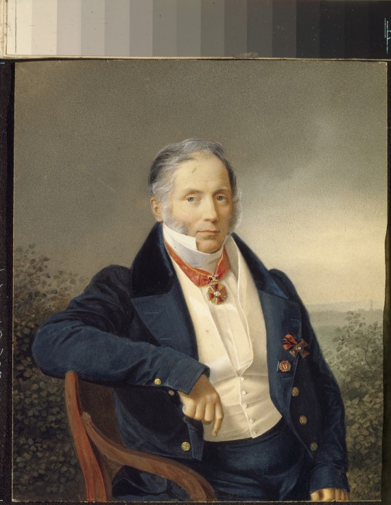 Portrait of the painter Alexander Sauerweid (1782-1844) from Unbekannter Künstler