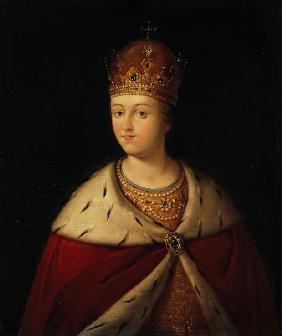 Portrait of the regent Sophia Alekseyevna (1657-1704)