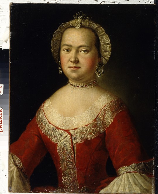 Portrait of Vera Dmitrievna Rezvaya (1809-1849) from Unbekannter Künstler