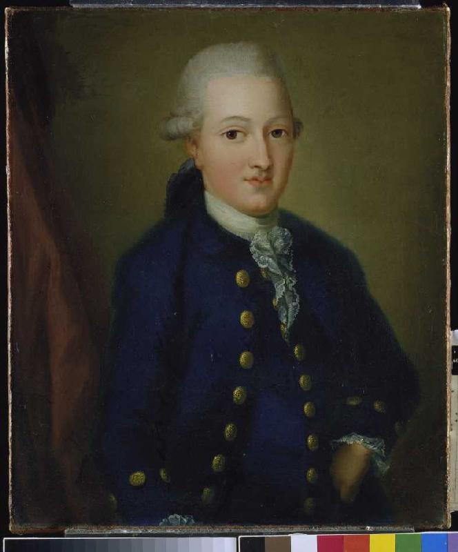 Portrait von Goethe als 16-jähriger. from Unbekannter Künstler