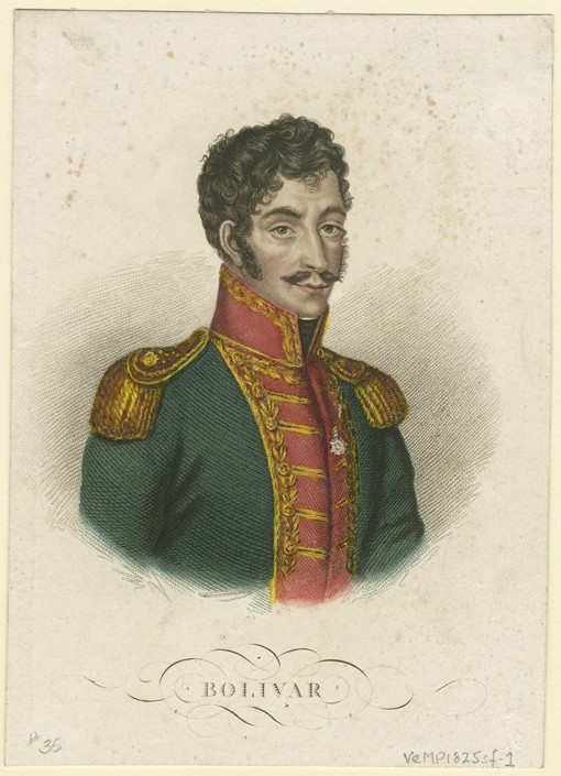 Simón Bolívar (1783-1830) from Unbekannter Künstler