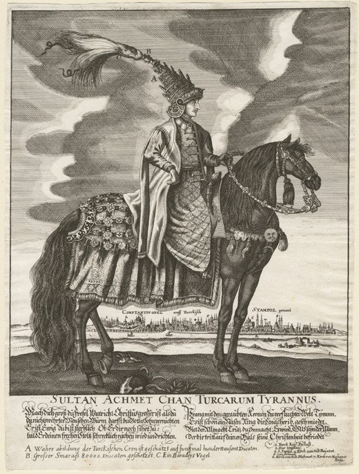 Sultan Ahmed III (1673-1736) from Unbekannter Künstler