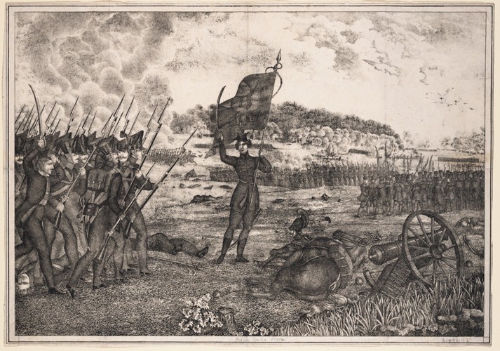Polish-Russian war scene, 1831 from Unbekannter Künstler