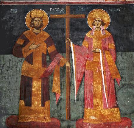 Exaltation of the Cross. Saints Constantine the Great and Helena