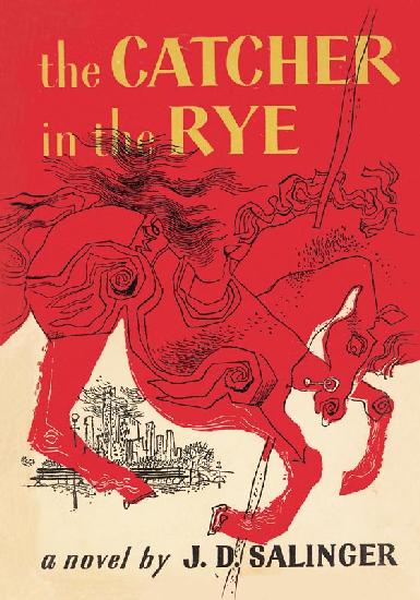 Book Cover of "The Catcher in the Rye" by J. D. Salinger. First Edition