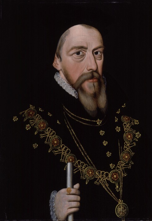 William Cecil, 1st Baron Burghley (1521-1598) from Unbekannter Künstler
