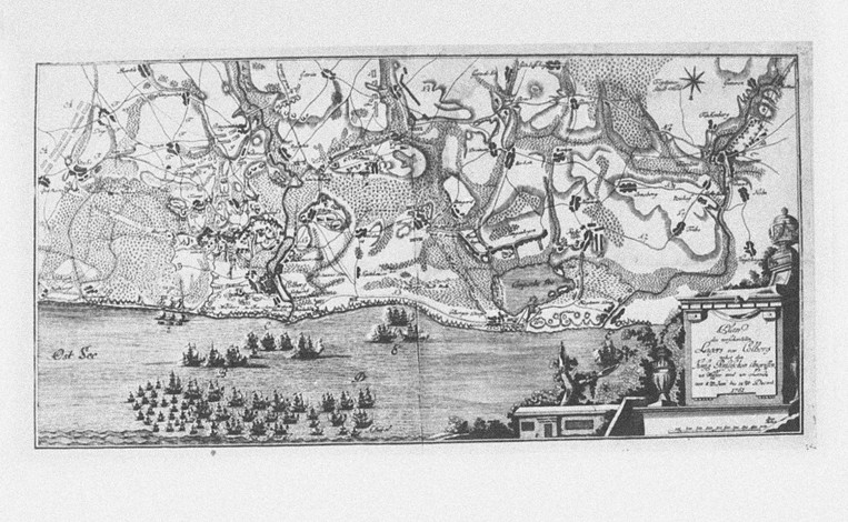 The capture of the Prussian fortress of Kolberg on 16 December 1761 from Unbekannter Meister