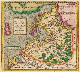 Livonia Map, Livoniae Nova Descriptio