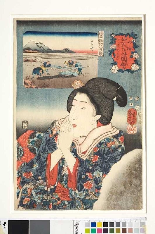 Die Provinz Shinano (Blatt 20 aus der Serie Die Schätze von Bergen und Seen) from Utagawa Kuniyoshi