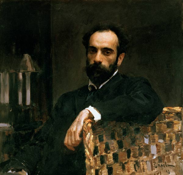 Portrait of the artist Isaak Ilyich Levitan (1860-1900) from Valentin Alexandrowitsch Serow