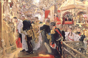Die Krönung des Zaren Nikolaus II. from Valentin Alexandrowitsch Serow