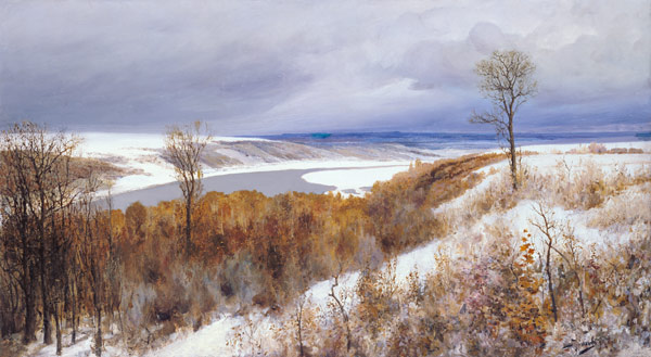 First snow from Vasilij Dimitrijewitsch Polenov