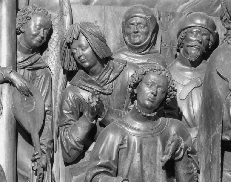 Der Bamberger Altar (Detail der Geburt Christi): Hirten from Veit Stoß
