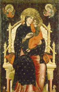 Maria mit dem Kind auf dem Thron. from Venezianisch