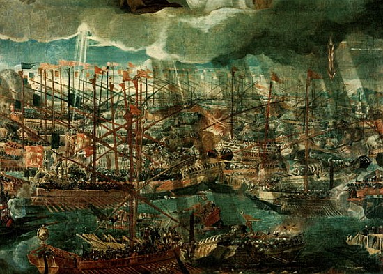 Allegory of the Battle of Lepanto (detail of 60381) from Veronese, Paolo (aka Paolo Caliari)